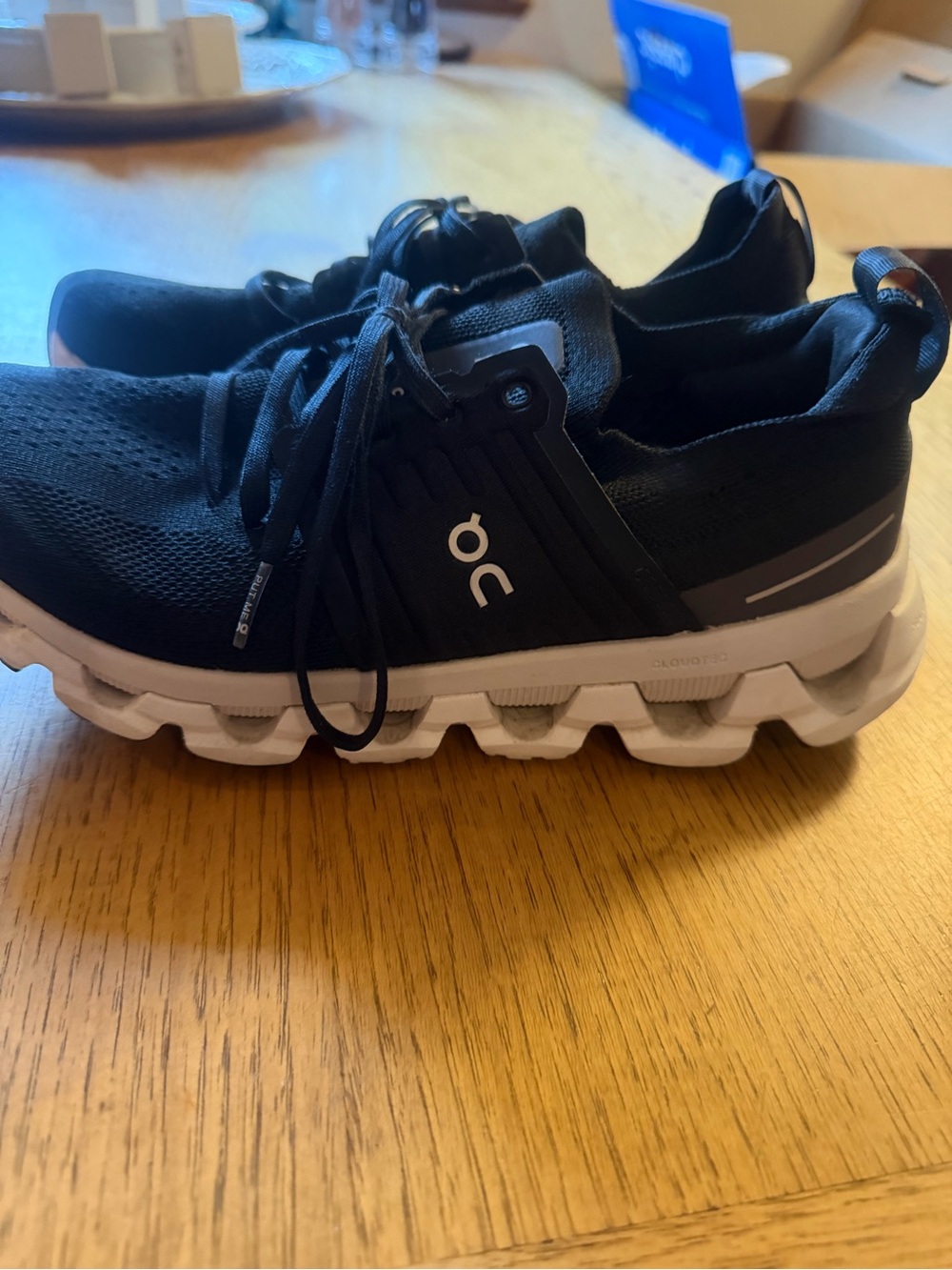 BOGO .. On Running Women’s CS Running Shoes - W8 Black/White read description